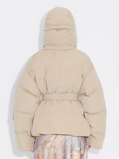 Steilia Brushed Down Jacket - Beige