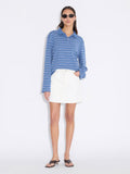 Denim Mini Skirt - White