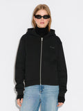 W Regular Zip Hoodie - Black