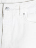 Denim Mini Skirt - White