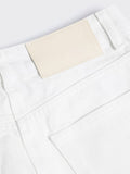 Denim Mini Skirt - White