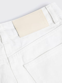 Denim Mini Skirt - White