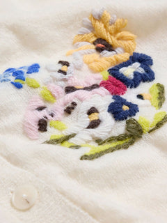 Maggie Cardigan - Ecru Mix