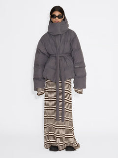 Steilia Brushed Down Jkt - Grey