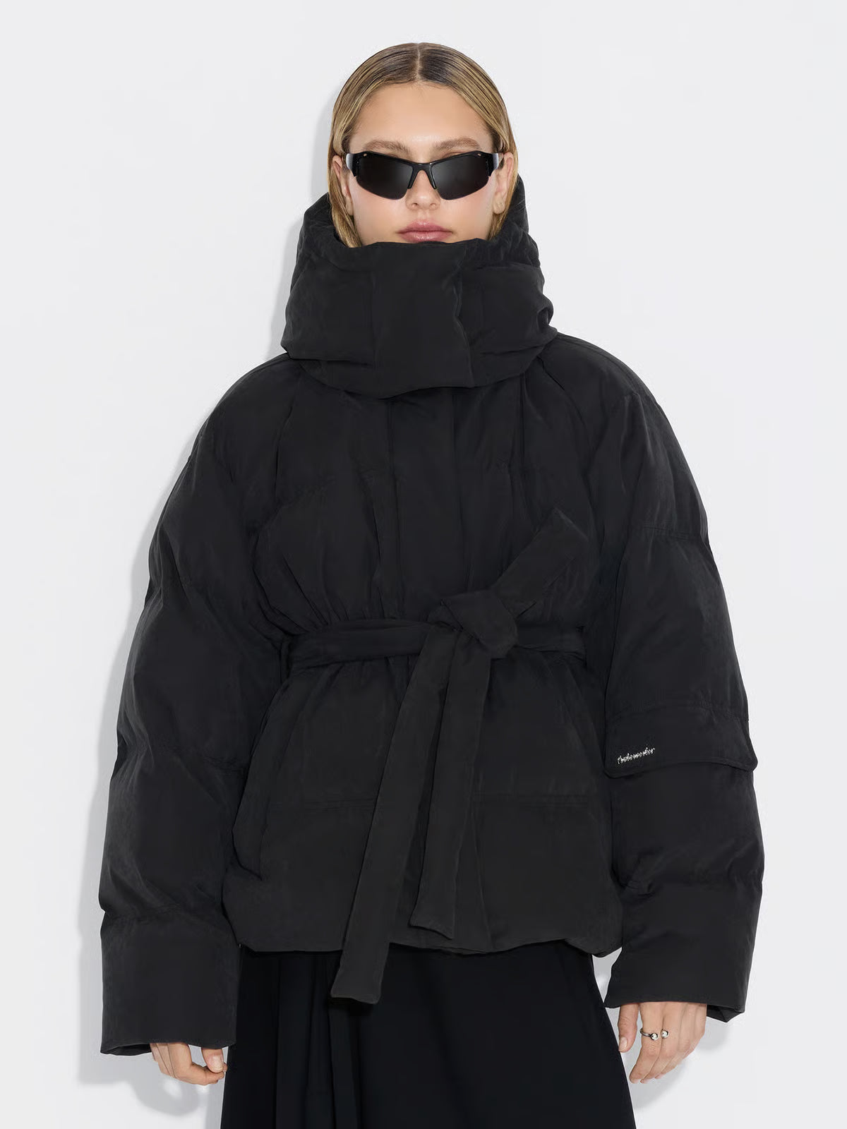 Steilia Brushed Down Jkt - Black