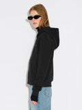 W Regular Zip Hoodie - Black