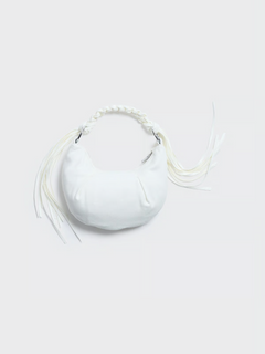 Cocoon Denim Micro Bag - White