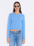 W. Cashmere Cardigan - Blue