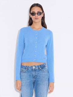 W. Cashmere Cardigan - Blue