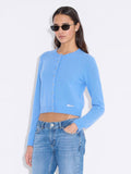 W. Cashmere Cardigan - Blue