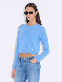 W. Cashmere Cardigan - Blue