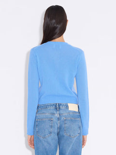 W. Cashmere Cardigan - Blue