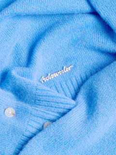 W. Cashmere Cardigan - Blue