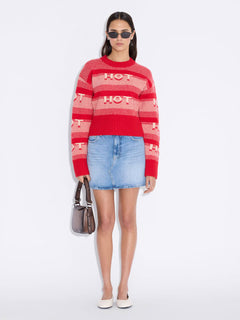 Hot Cropped Crew - Red