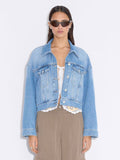 W Cropped Denim Jacket - Lt. Blue