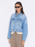 W Cropped Denim Jacket - Lt. Blue