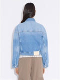 W Cropped Denim Jacket - Lt. Blue