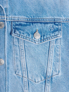 W Cropped Denim Jacket - Lt. Blue