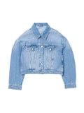 W Cropped Denim Jacket - Lt. Blue