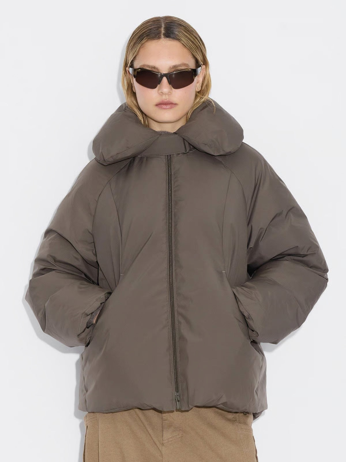 Vikki Down Jacket - Taupe