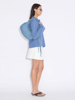 Cocoon Denim Small Bag - Mid Blue