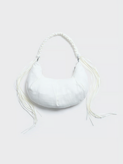 Cocoon Denim Small Bag - White