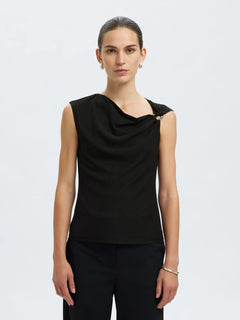 Olga Sl Slim Top - Black