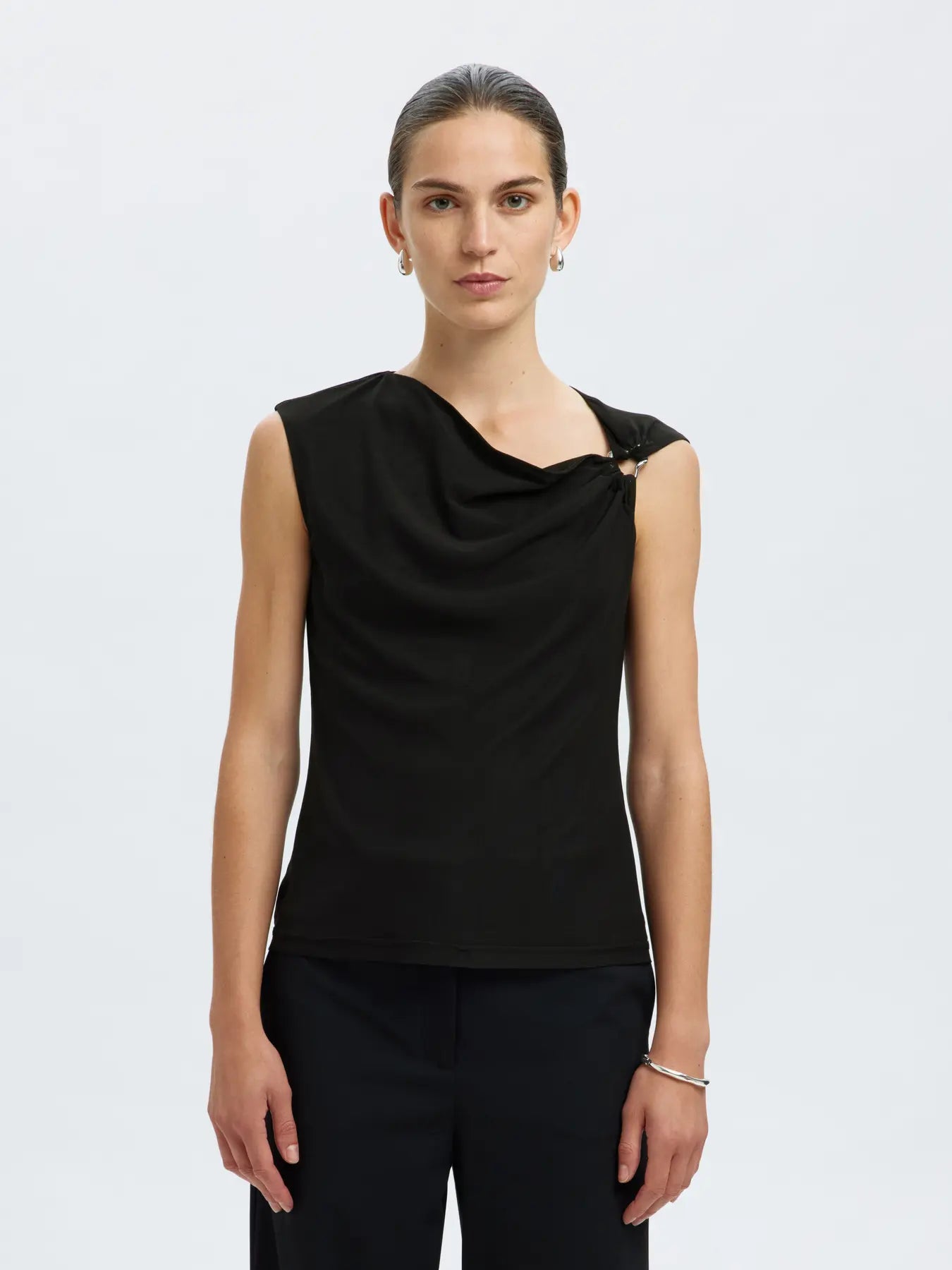 Olga Sl Slim Top - Black