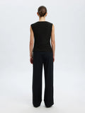 Olga Sl Slim Top - Black