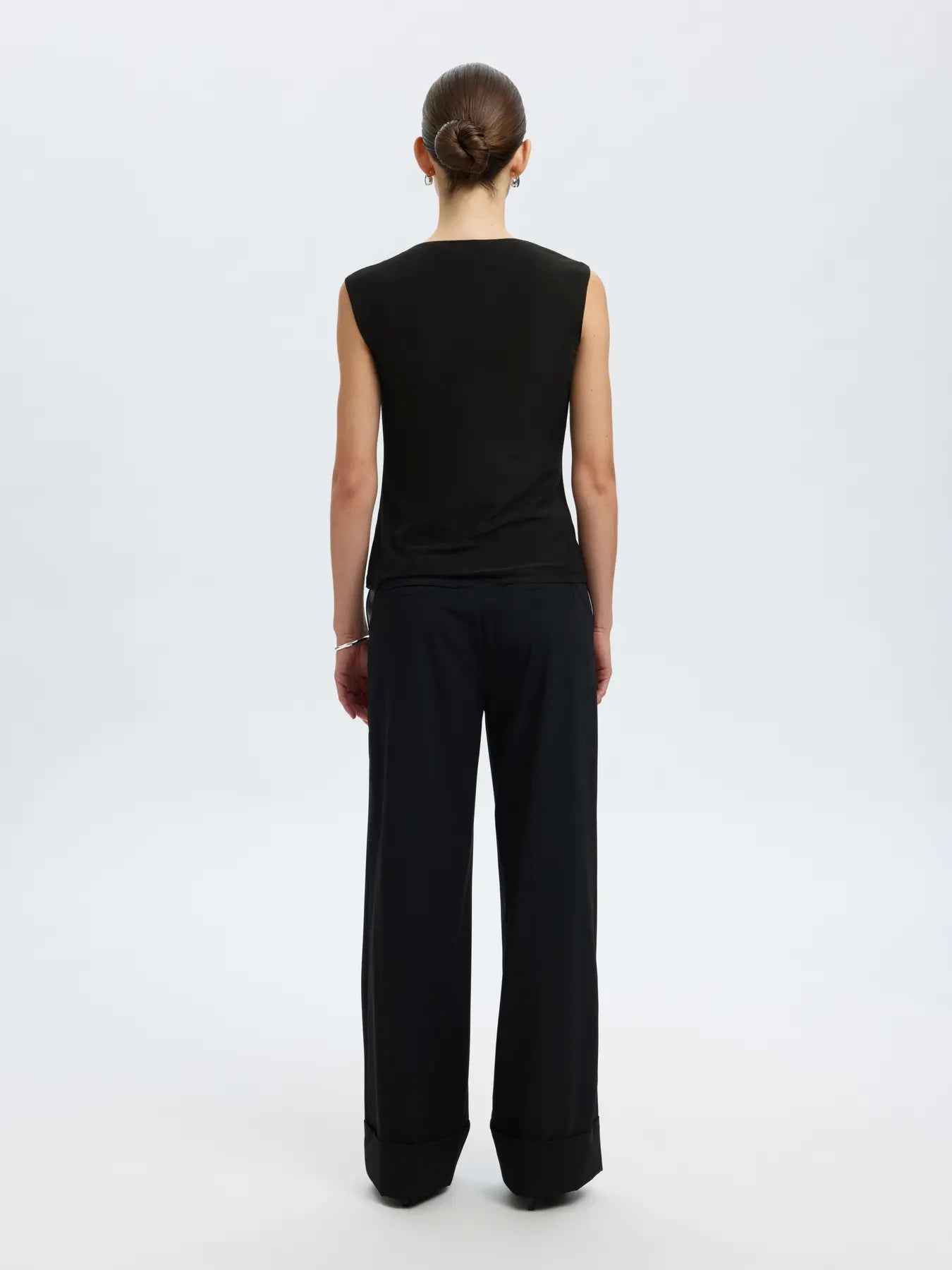 Olga Sl Slim Top - Black