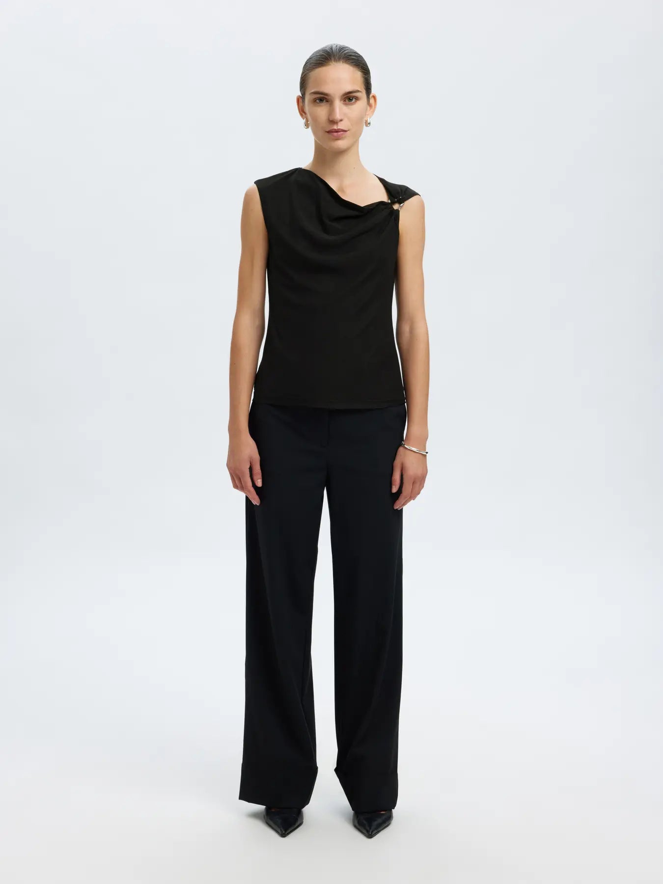 Olga Sl Slim Top - Black