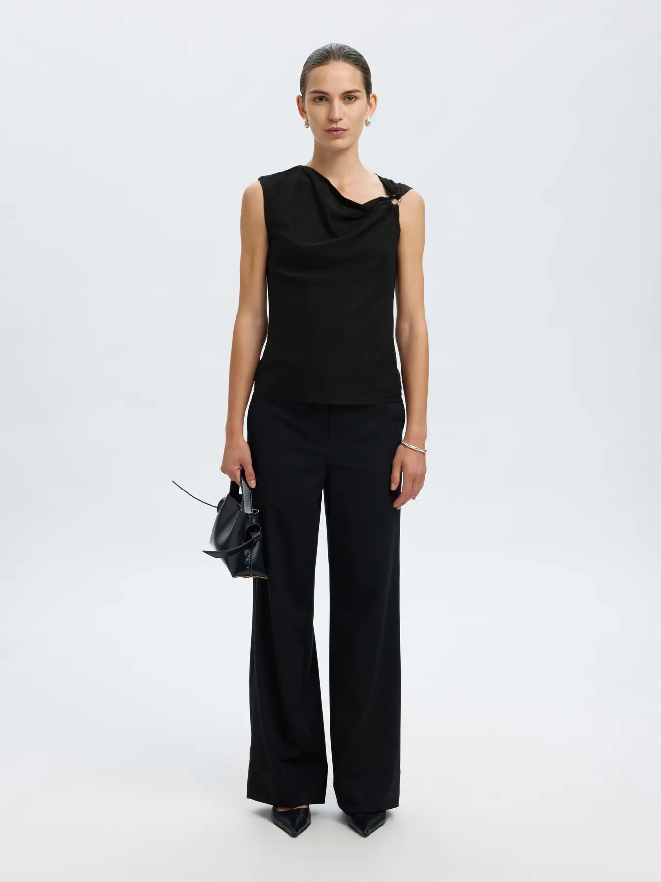 Olga Sl Slim Top - Black