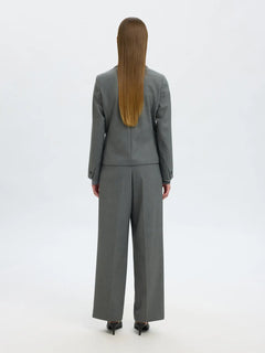 Rita Lano Blazer - Medium Grey Melange