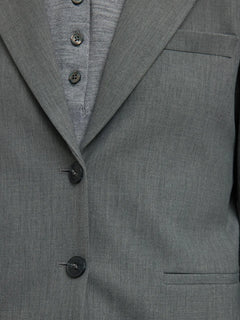 Rita Lano Blazer - Medium Grey Melange