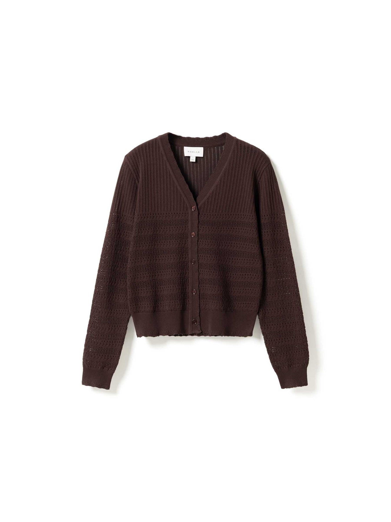 N-Margrit Knit Cardigan - Mahogany