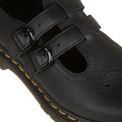 8065 Virginia Leather Mary Jane Shoes - Black Virginia