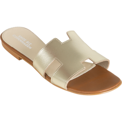 Claire Plain Leather - Gold