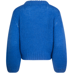 Suanne Ls Knit O-Neck - Nebulas Blue