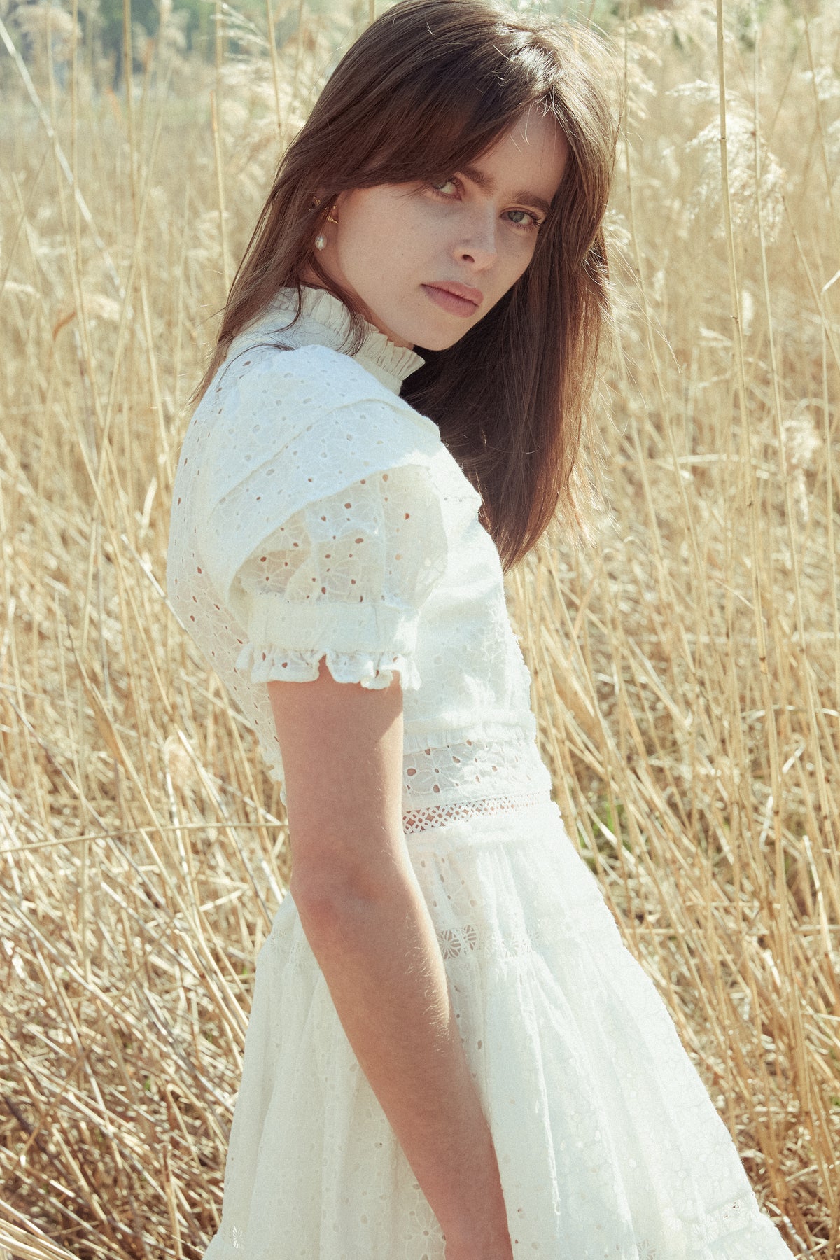 By Malina - Kjoler - Iro Mini Lace Dress - White - Villoid By Malina - Kjoler - Iro Mini Lace Dress - White - Villoid