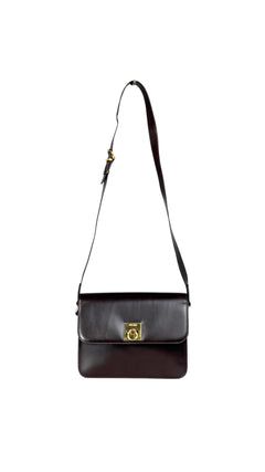 Celine Box Shoulder Bag - Dark Brown