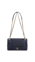 Chanel Mademoiselle Flap Bag Medium - Navy
