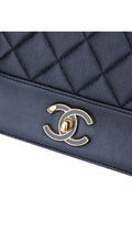 Chanel Mademoiselle Flap Bag Medium - Navy