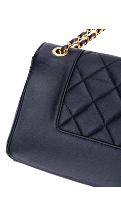 Chanel Mademoiselle Flap Bag Medium - Navy