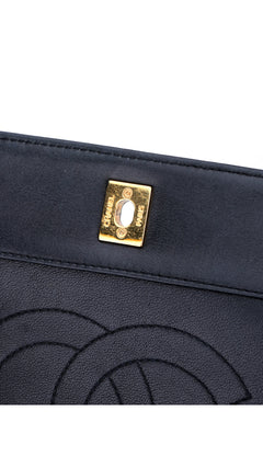 Chanel Mademoiselle Flap Bag Medium - Navy