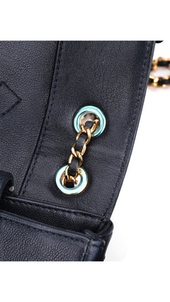 Chanel Mademoiselle Flap Bag Medium - Navy