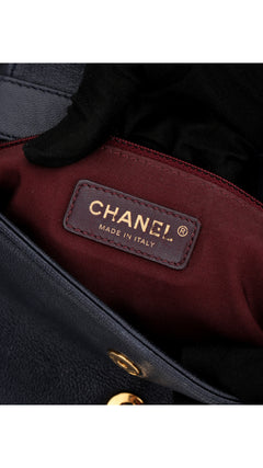 Chanel Mademoiselle Flap Bag Medium - Navy