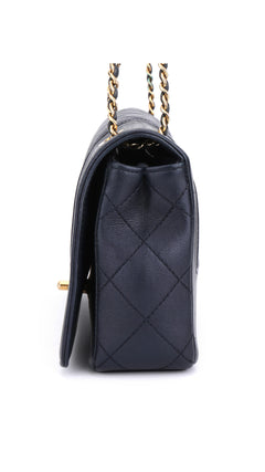 Chanel Mademoiselle Flap Bag Medium - Navy
