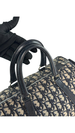 Dior Boston Bag Size 30 - Black Monogram