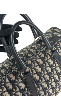 Dior Boston Bag Size 30 - Black Monogram