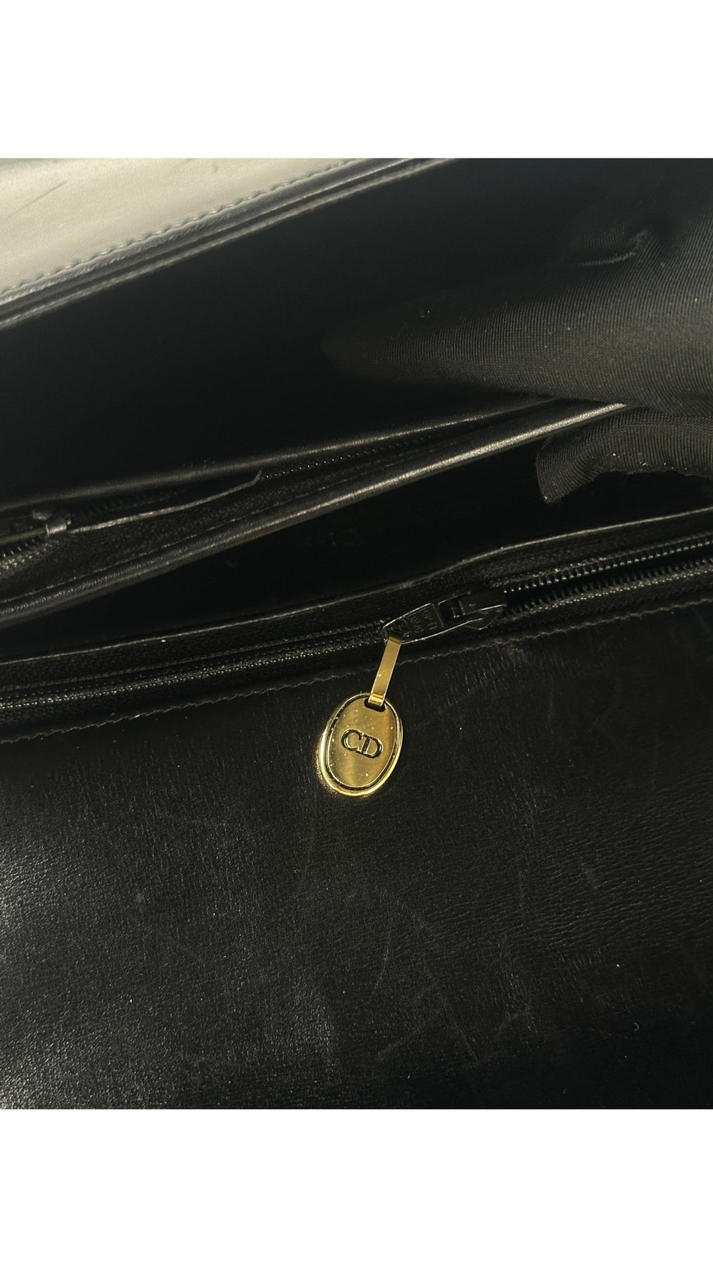 Dior CD Logo Shoulder Bag - Black